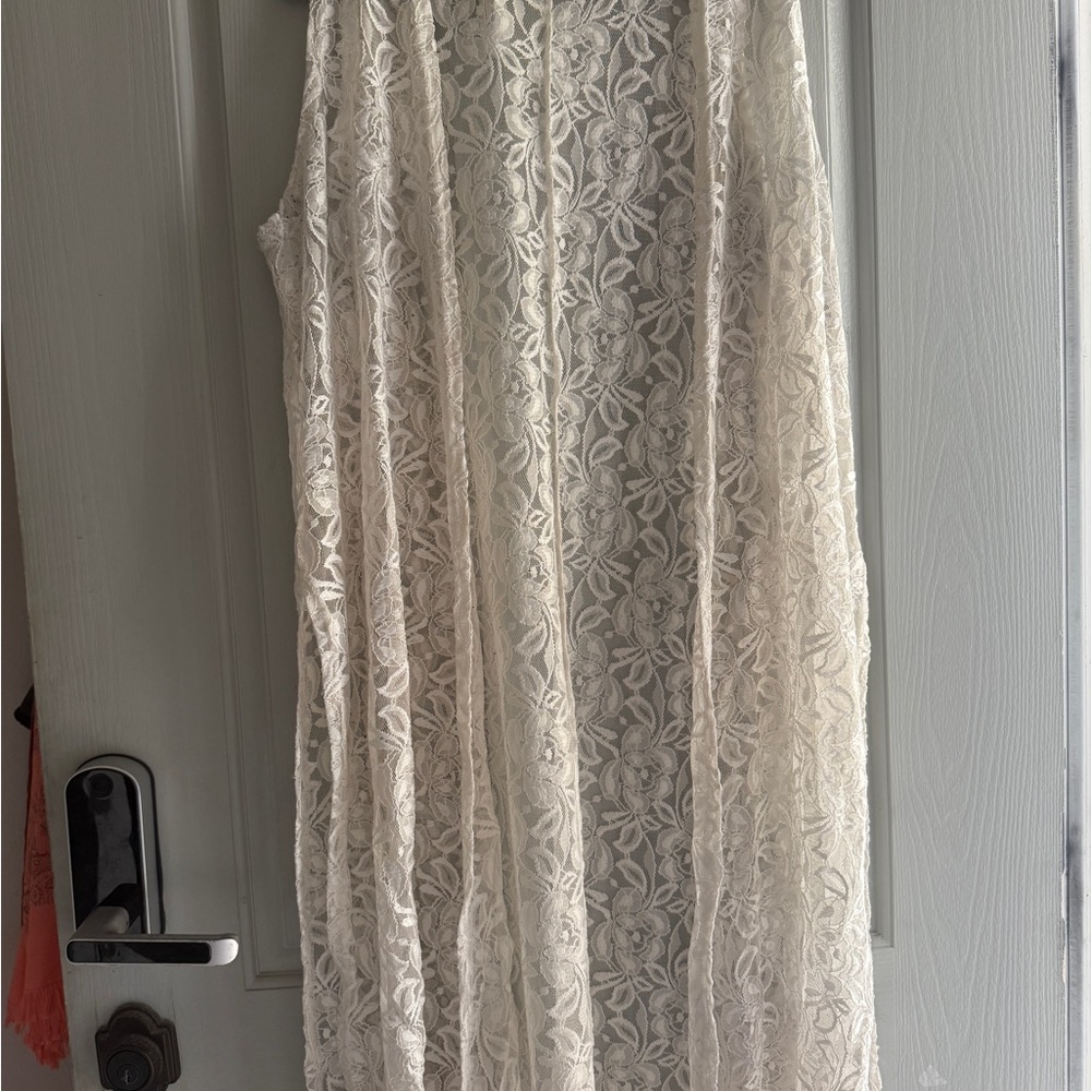 LuLaRoe Cream Lace Vest